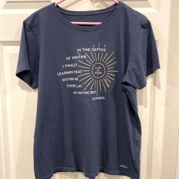 Life is Good Crusher Tee size‎ Large - Picture 1 of 5